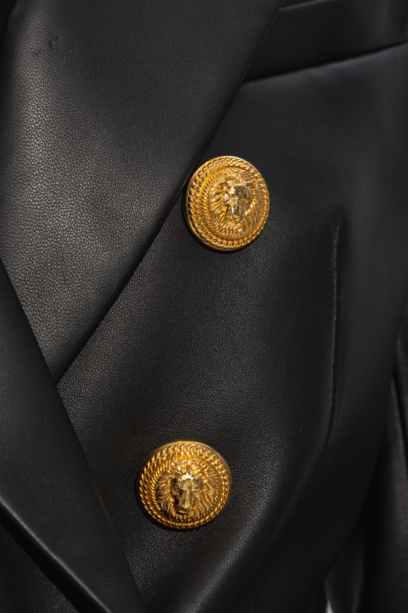 Джинсові шорти balmain paris - Black Leather blazer Balmain