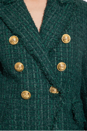 balmain cuff Tweed blazer