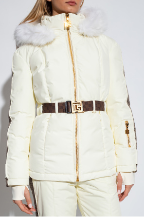 Balmain Cotton Hooded ski jacket