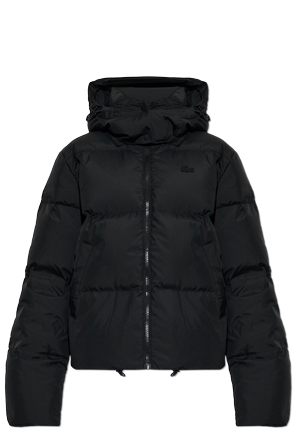 Down jacket with detachable hood