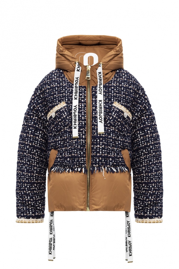 Khrisjoy Puffer jacket BDY65 with woven sleeves