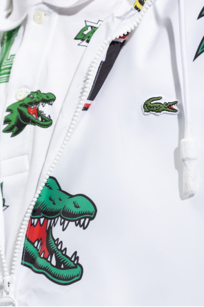 Lacoste Patterned hooded jacket