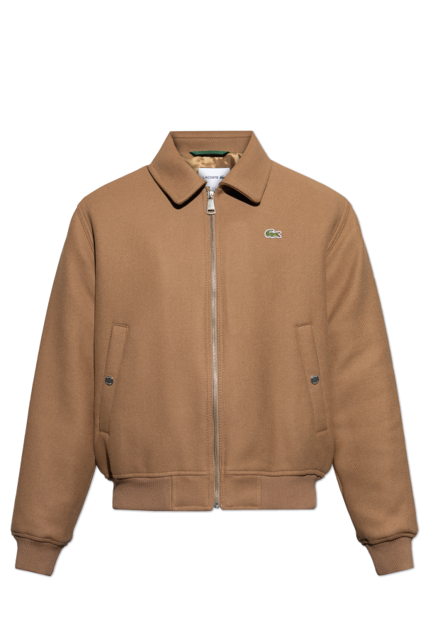 Lacoste Wool jacket with logo-shaped patch