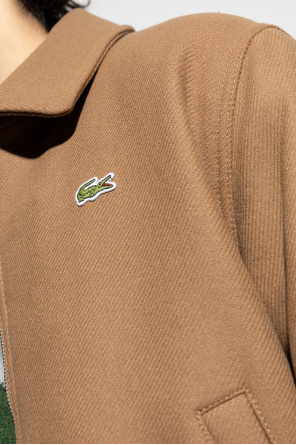 Lacoste Wool jacket with logo-shaped patch