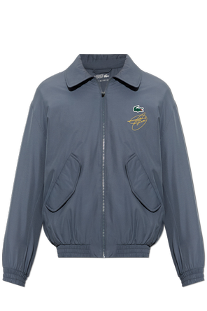 Insulated jacket with logo patch