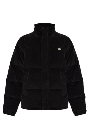 Chaqueta acolchada con parche con logotipo