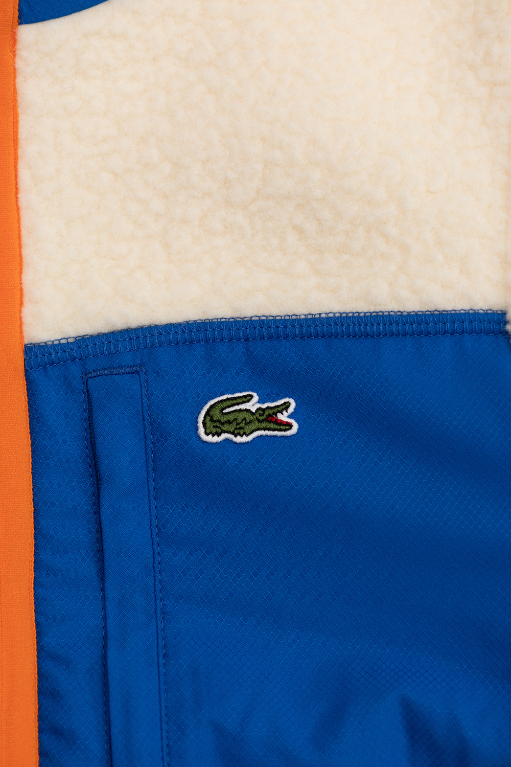 lacoste logo-patterned Kids Fleece jacket