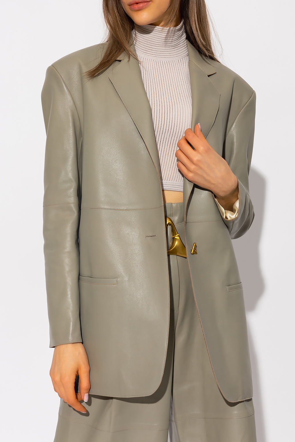 Aeron ‘Mercedes’ leather blazer