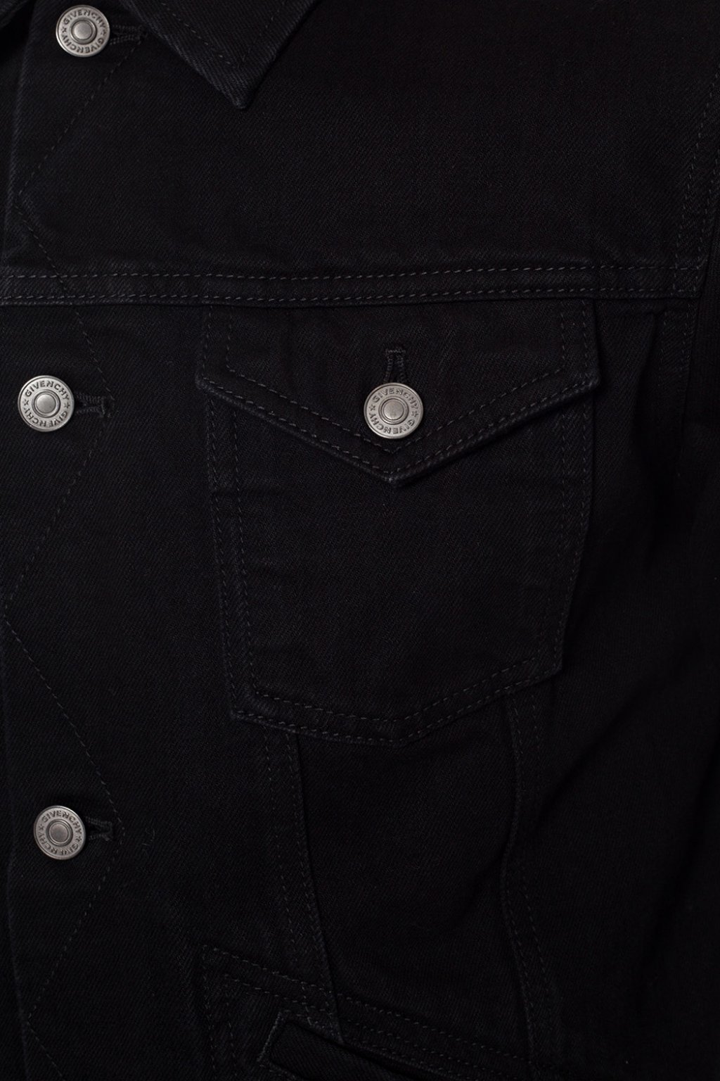 givenchy black denim jacket