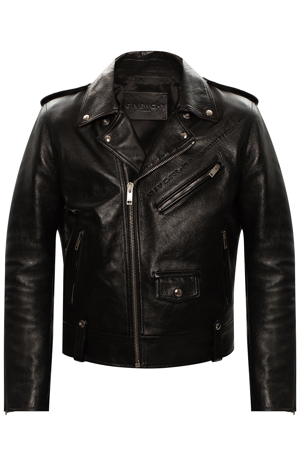 GIVENCHY Logo-Embellished Studded Leather Jacket for Men