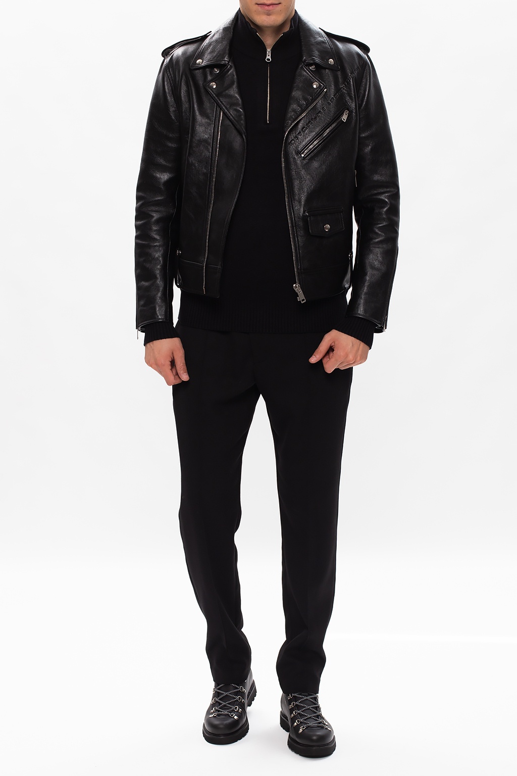 givenchy black leather jacket