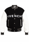givenchy leather sleeves hooded jacket item