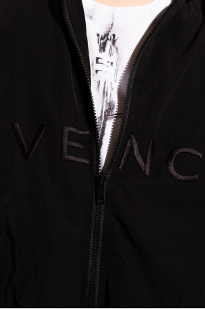 givenchy wing Logo-embroidered jacket