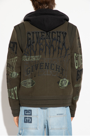 Givenchy Givenchy Kids embroidered logo cotton hoodie