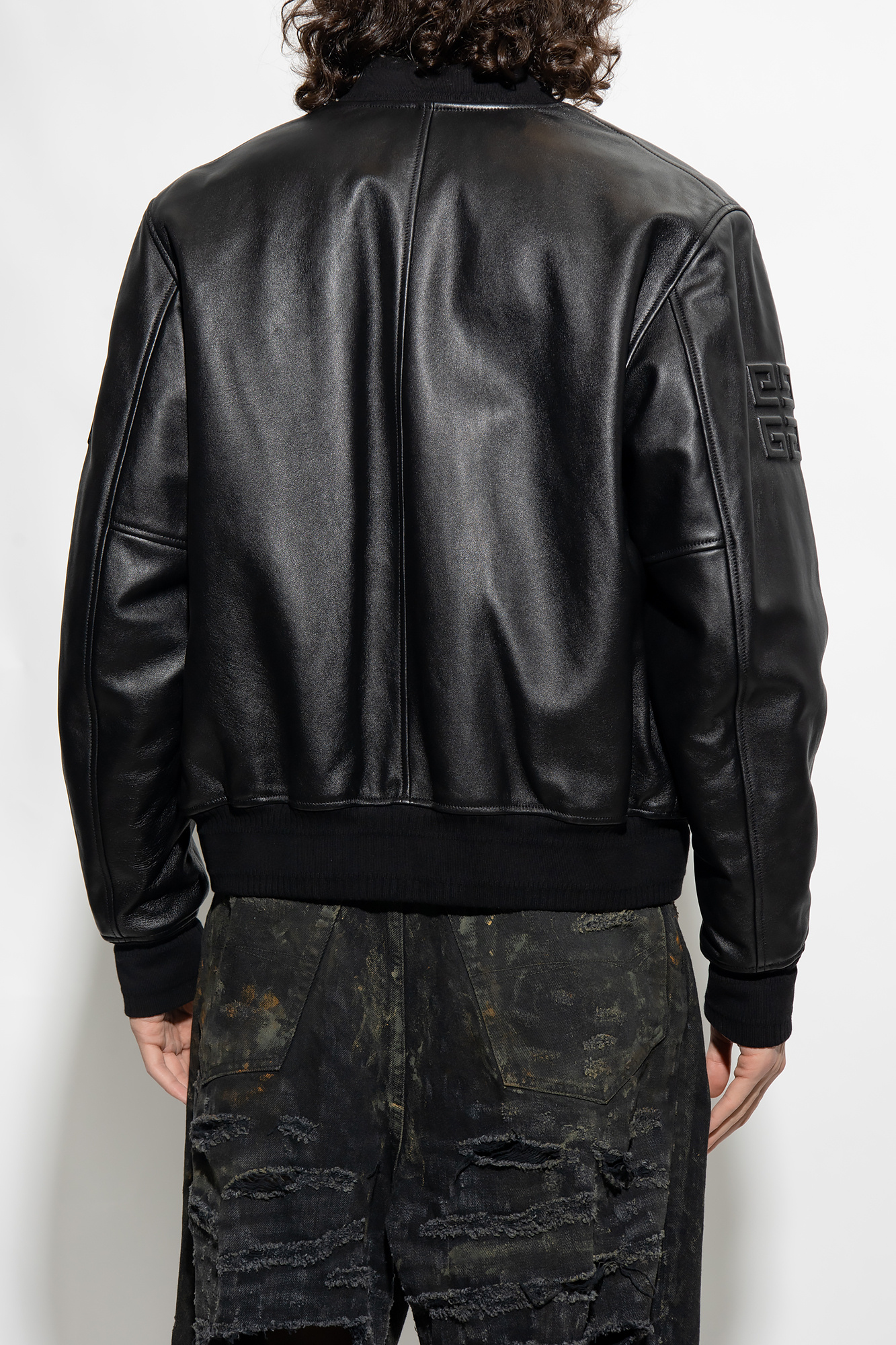 Givenchy Leather bomber jacket