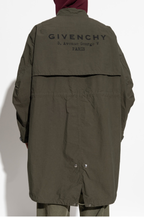 Givenchy Parka z logo