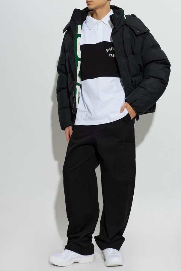 Givenchy Casaco de penas com capuz amovível