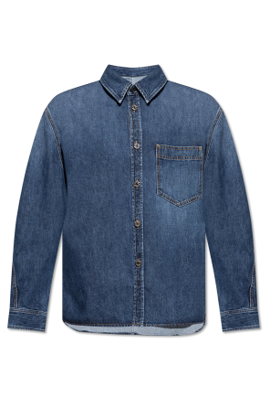 Denim shirt with pocket