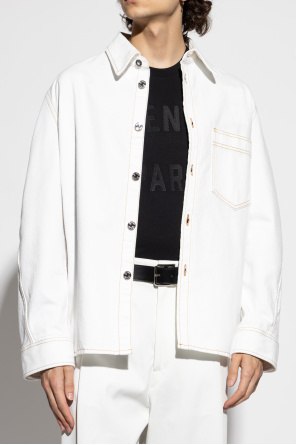 Givenchy Camisa vaquera con pespuntes
