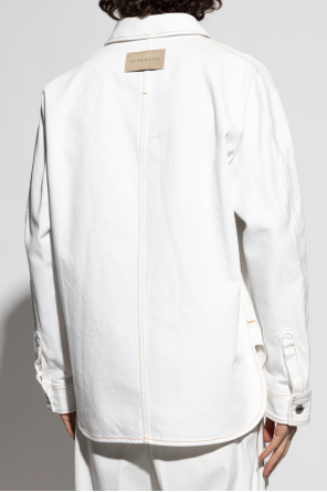 Givenchy Camisa vaquera con pespuntes