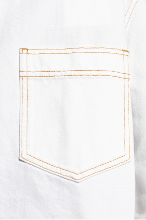 Givenchy Camisa vaquera con pespuntes