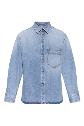 Oversized denim shirt