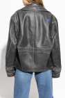 Ader Error BLACK Leather jacket with vintage effect