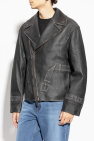 Ader Error BLACK Leather jacket with vintage effect