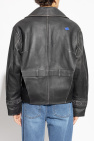Ader Error BLACK Leather jacket with vintage effect