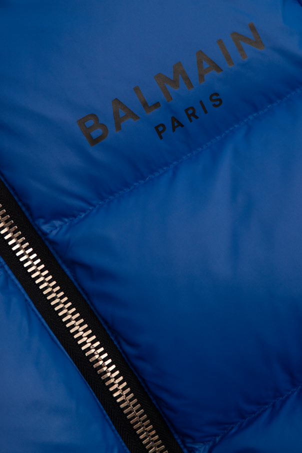 Balmain Kids Jacket with detachable hood