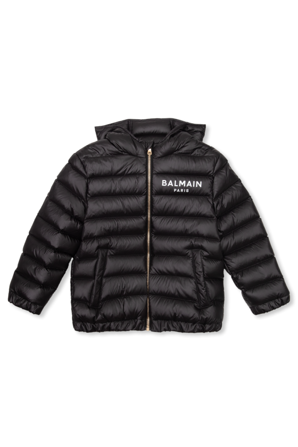 Down jacket with logo od Balmain Kids