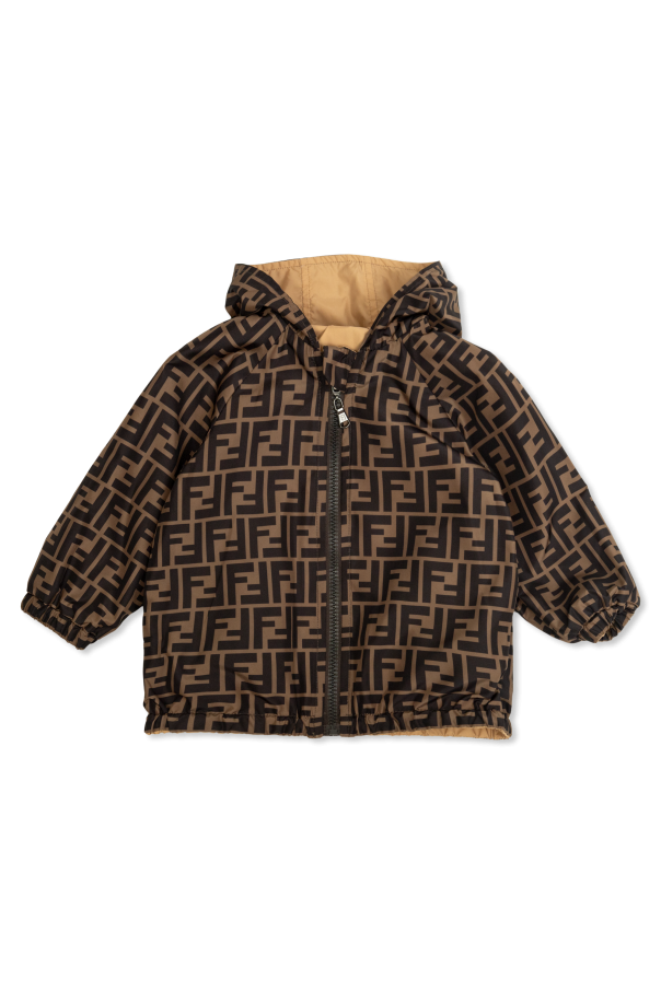 Fendi Kids Reversible jacket with hood