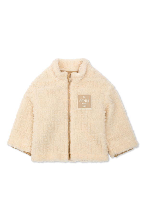 Insulated jacket with logo od Fendi Kids