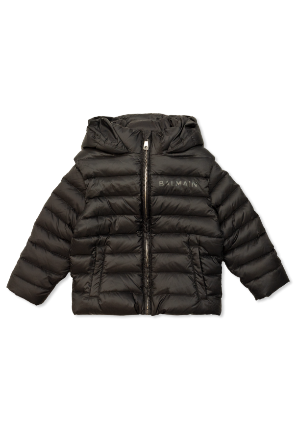 Balmain Kids Down jacket with hood