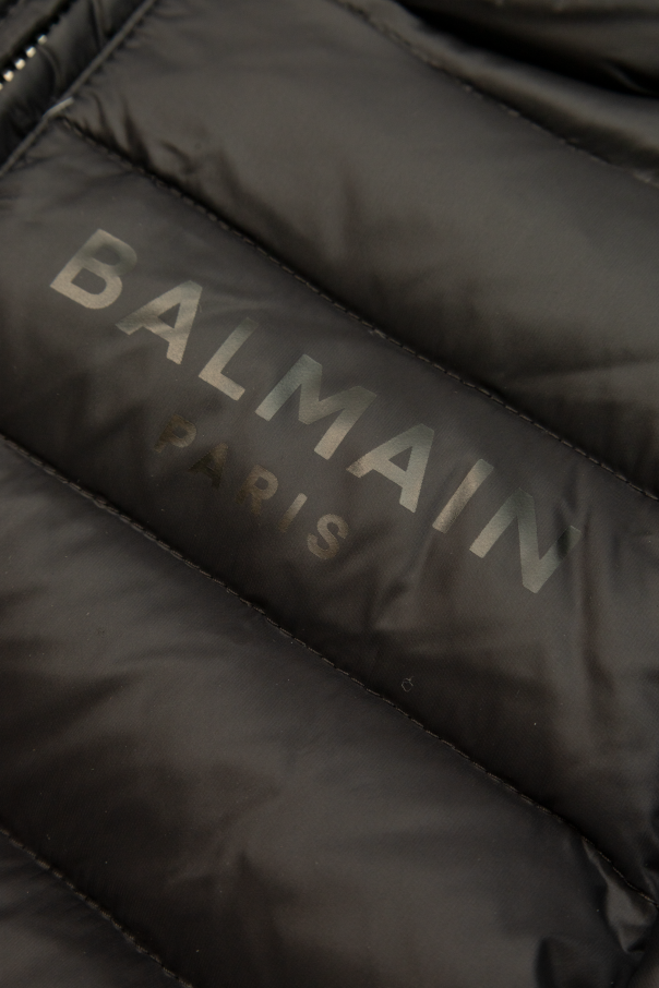 Balmain Kids Down jacket with hood