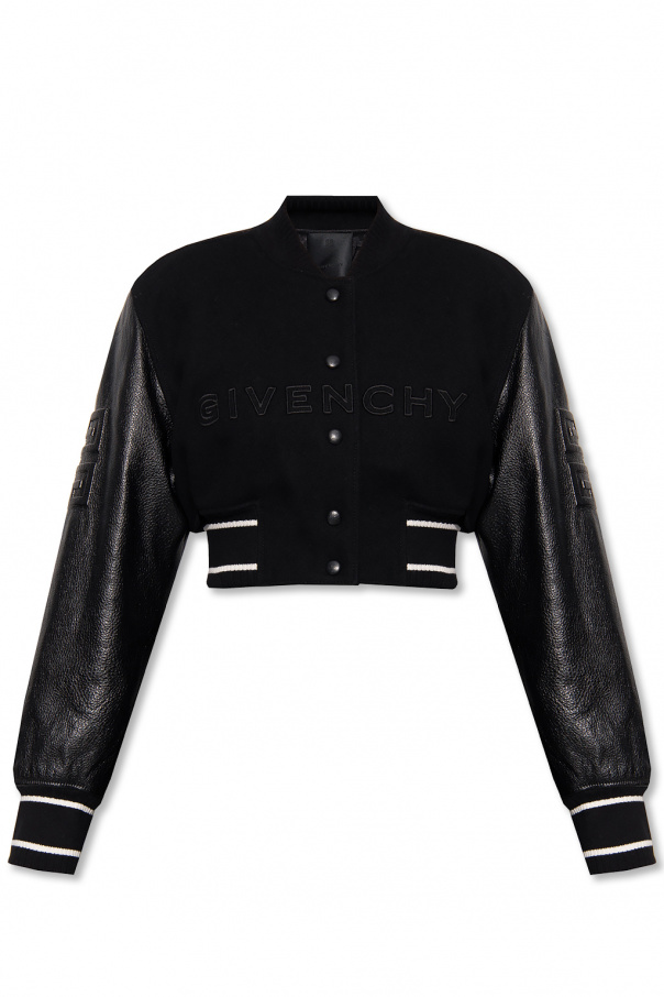 Givenchy Cropped bomber jacket