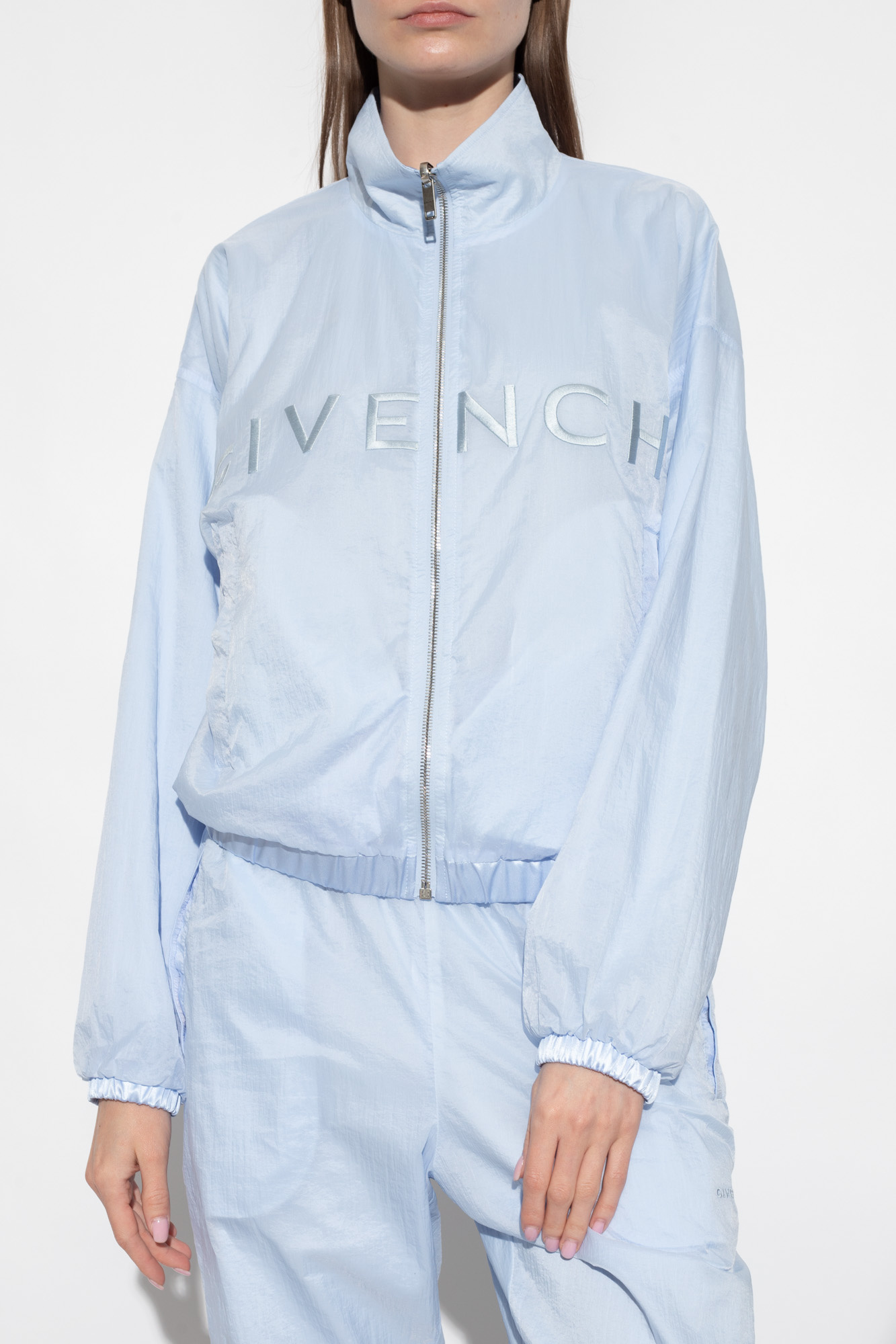 100% AUTHENTIC LOUIS VUITTON BLLUE LOGO WINDBREAKER LIGHT JACKET - 36