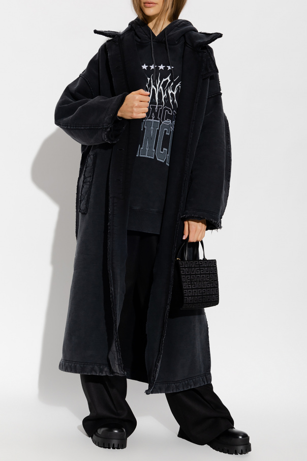 Givenchy Silk Long oversize coat