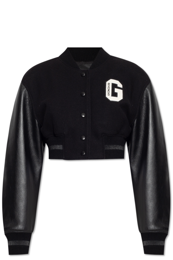 Givenchy Cropped bomber jacket