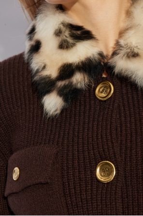 Givenchy Cardigan with fur collar