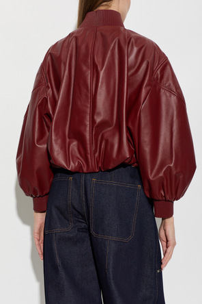 Givenchy Burgundy leather ‘bomber’ jacket