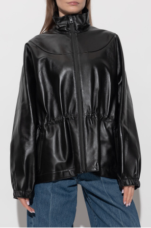 Givenchy Leather jacket with stand-up collar
