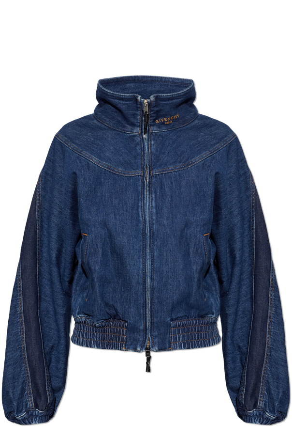 Denim jacket with stand-up collar od Givenchy