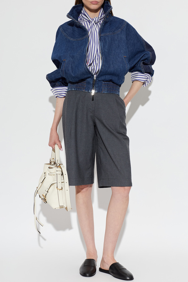 Givenchy Denim jacket with stand-up collar
