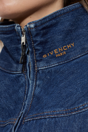 Givenchy Denim jacket with stand-up collar