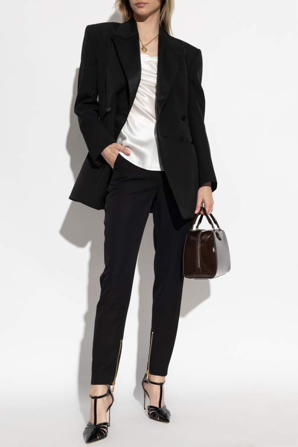 Givenchy Taliowana dwurzędowa marynarka