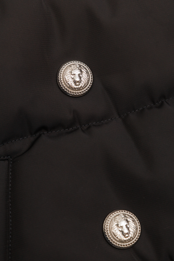 Balmain Kids Chaqueta acolchada con capucha