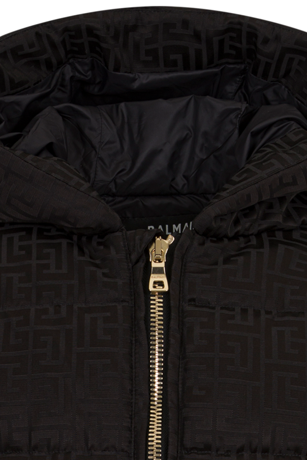 Balmain Kids Insulated jacket with hood