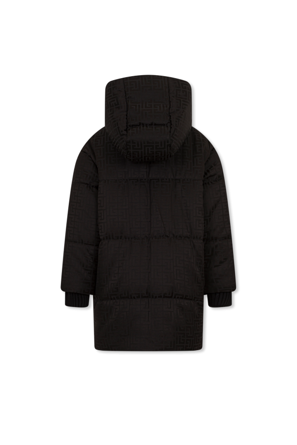 Balmain Kids Chaqueta acolchada con capucha