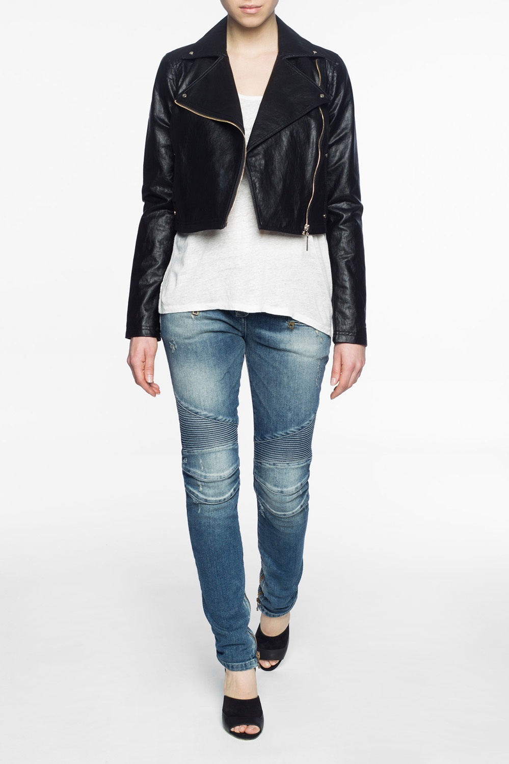 Krótka Kurtka Typu Biker Versace Jeans Couture Vitkac Polska